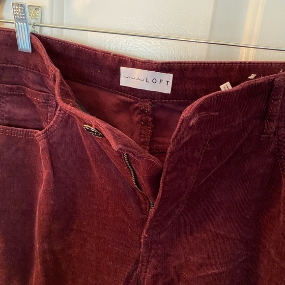 SOLD Loft High Waist Curvy Skinny Corduroy Pants - Picture 6 of 9